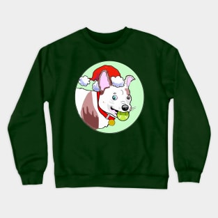 MERRY GRUFFMAS DOG CARTOON GREEN Crewneck Sweatshirt